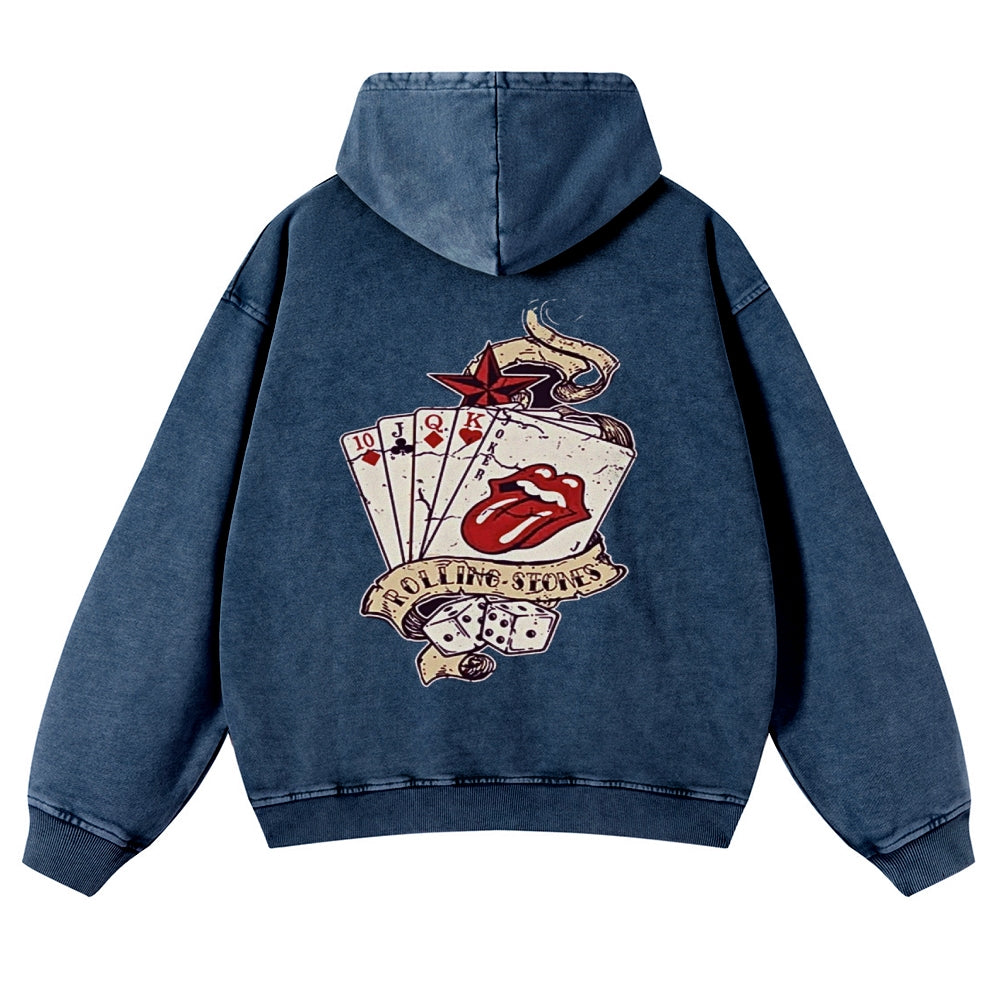 Mens Vintage The Rolling Stones Rock Band Hoodies