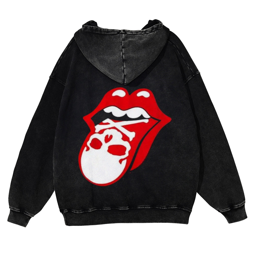 Mens Vintage The Rolling Stones Rock Band Hoodies