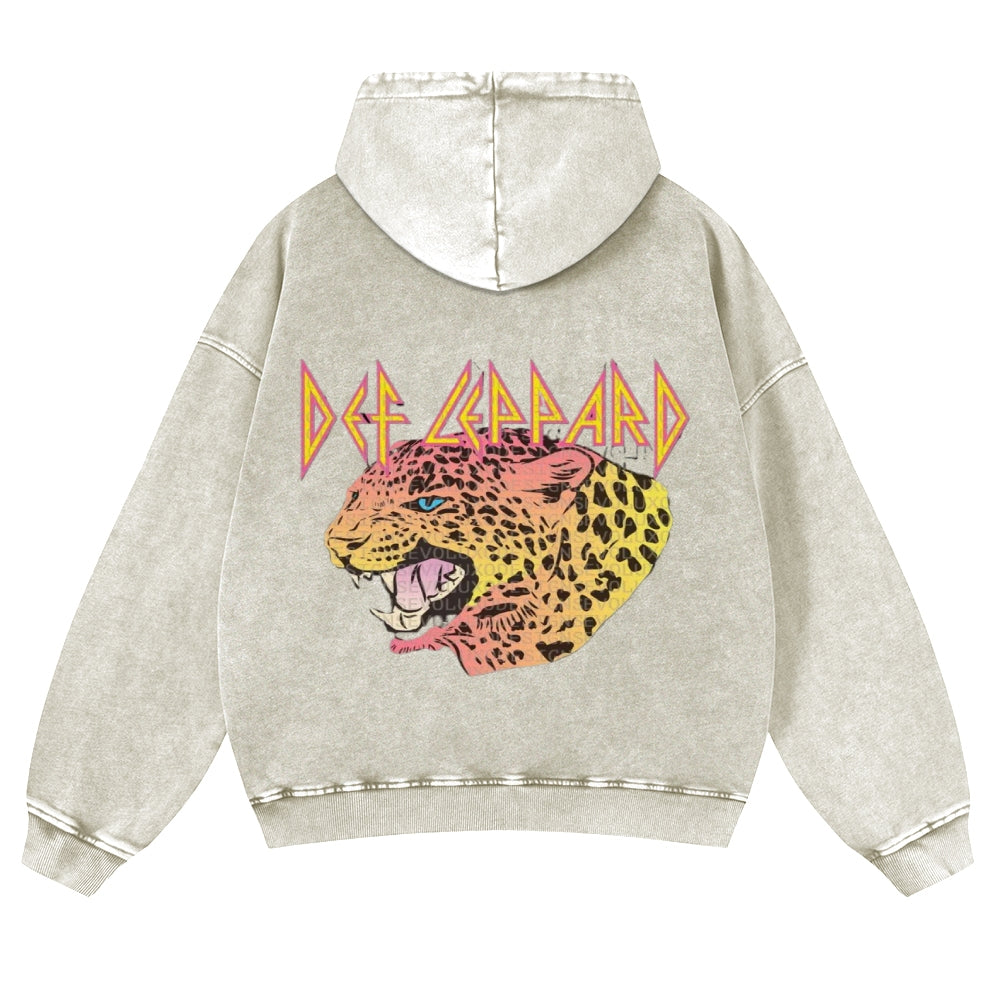 Mens Vintage  Tiger Print Hoodies