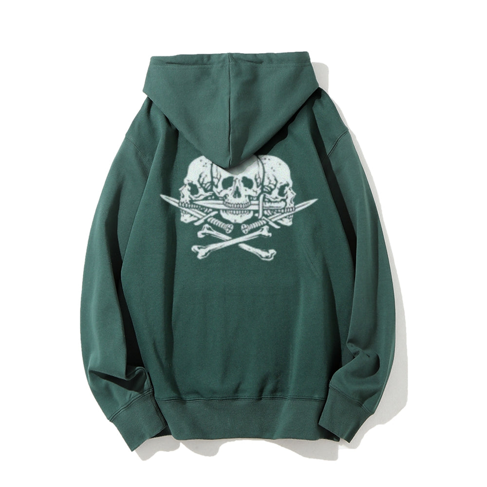 Mens Skull and Crossbones Graphic Hoodies