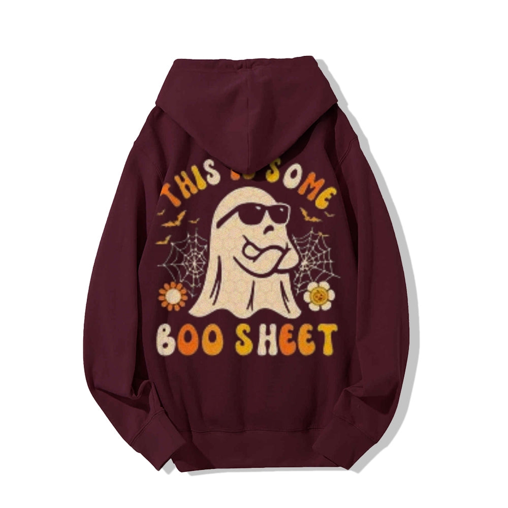 Mens THIS IS SOME BOO SHEET Graphic Pullover Hoodies