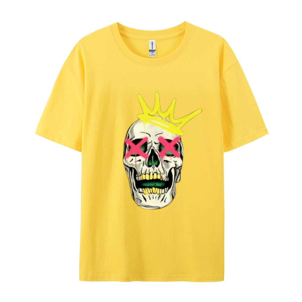 Mens Ruby Tooth King Skull Graphic Tee