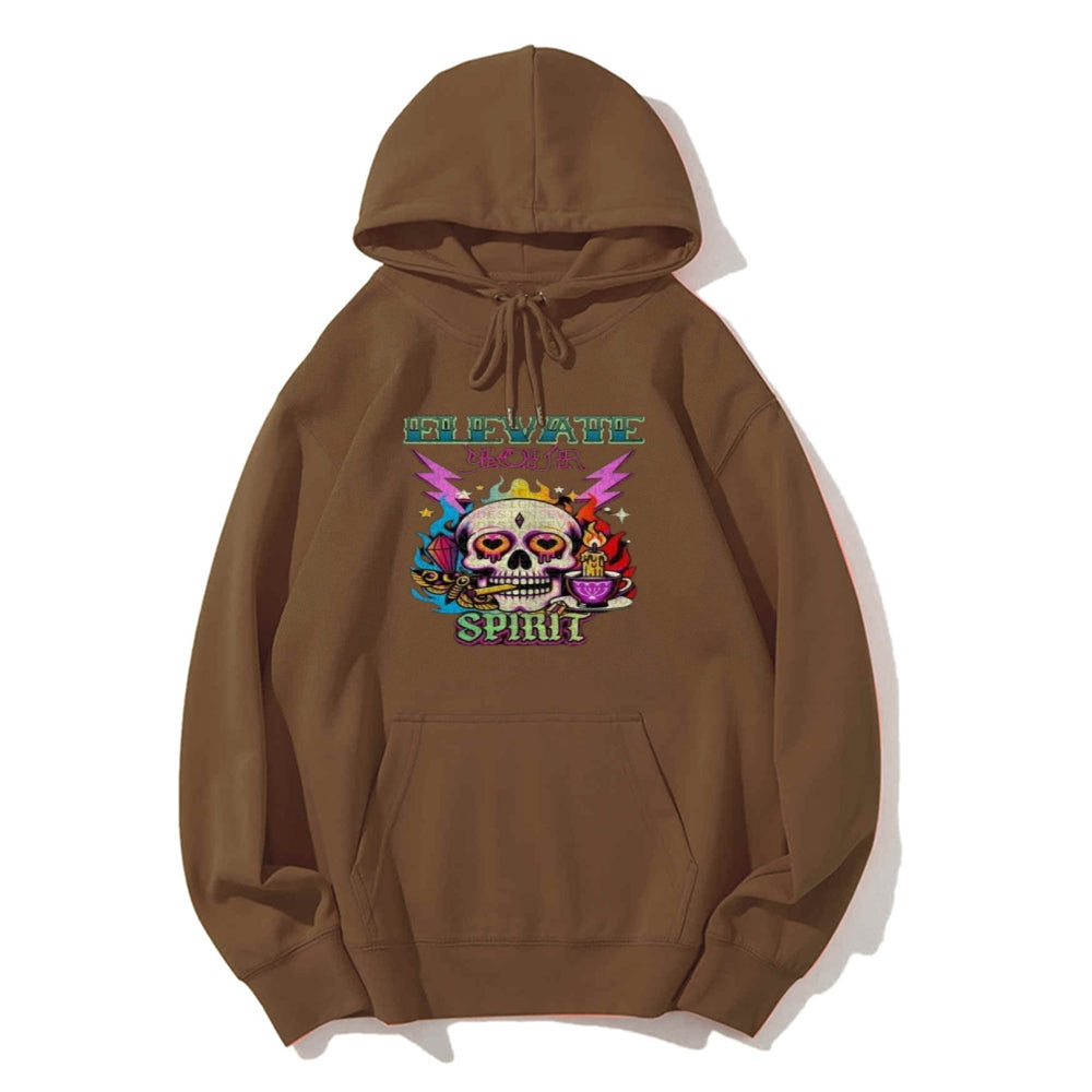 Mens Smoke Skull Graphic Hoodies