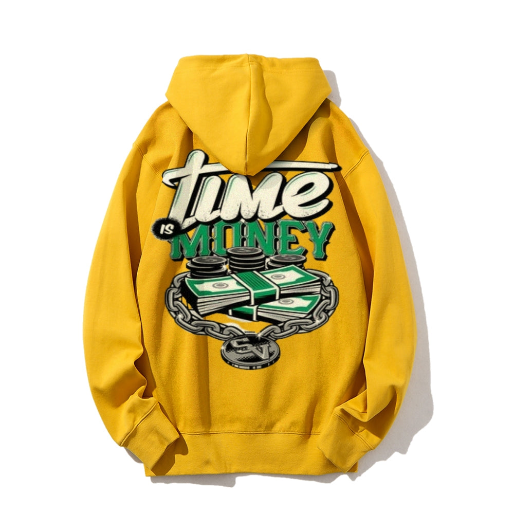 Mens TIME IS MONEY Graphic Hoodies