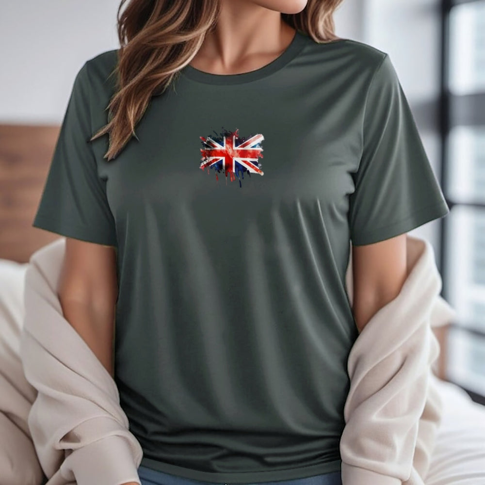 Women Flag Print Independence Day T-shirt