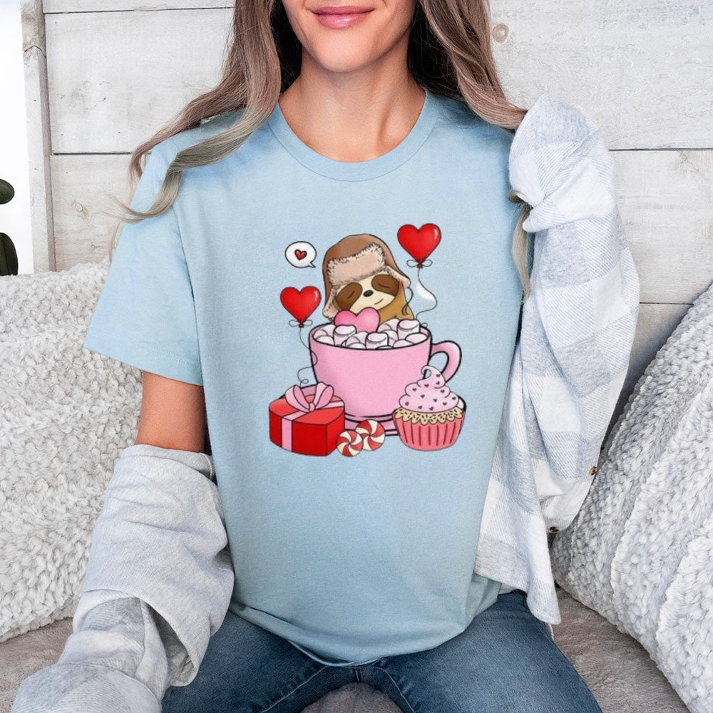 Women Happy Valentine's Day Print Graphic T-shirt