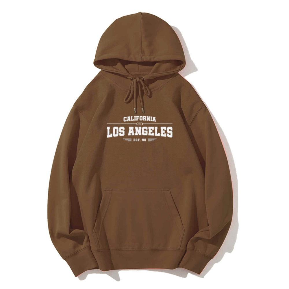 Mens Los Angeles City Graphic Pullover Hoodies