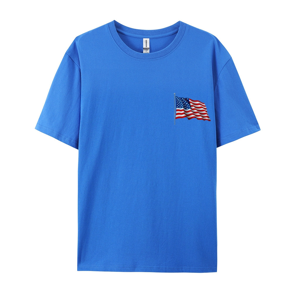 Mens Flag Independence Day Stars Stripes Graphic Tee