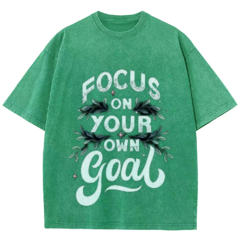 Women Focus On Your Goal Graphic Tee