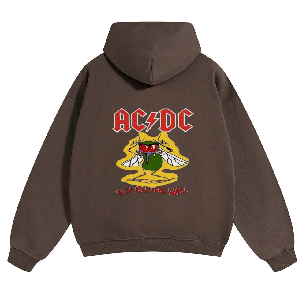 Mens Vintage ACDC Rock Hoodies