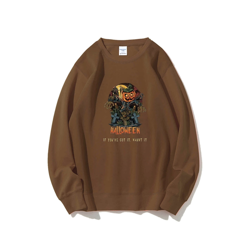 Mens Halloween Pumpkins Graphic Sweatshirts