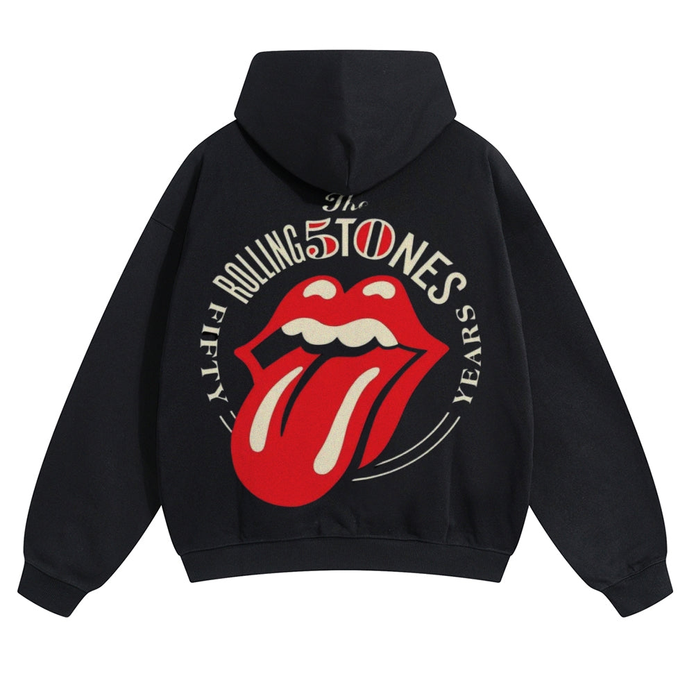 Mens Vintage The Rolling Stones Rock Band Hoodies