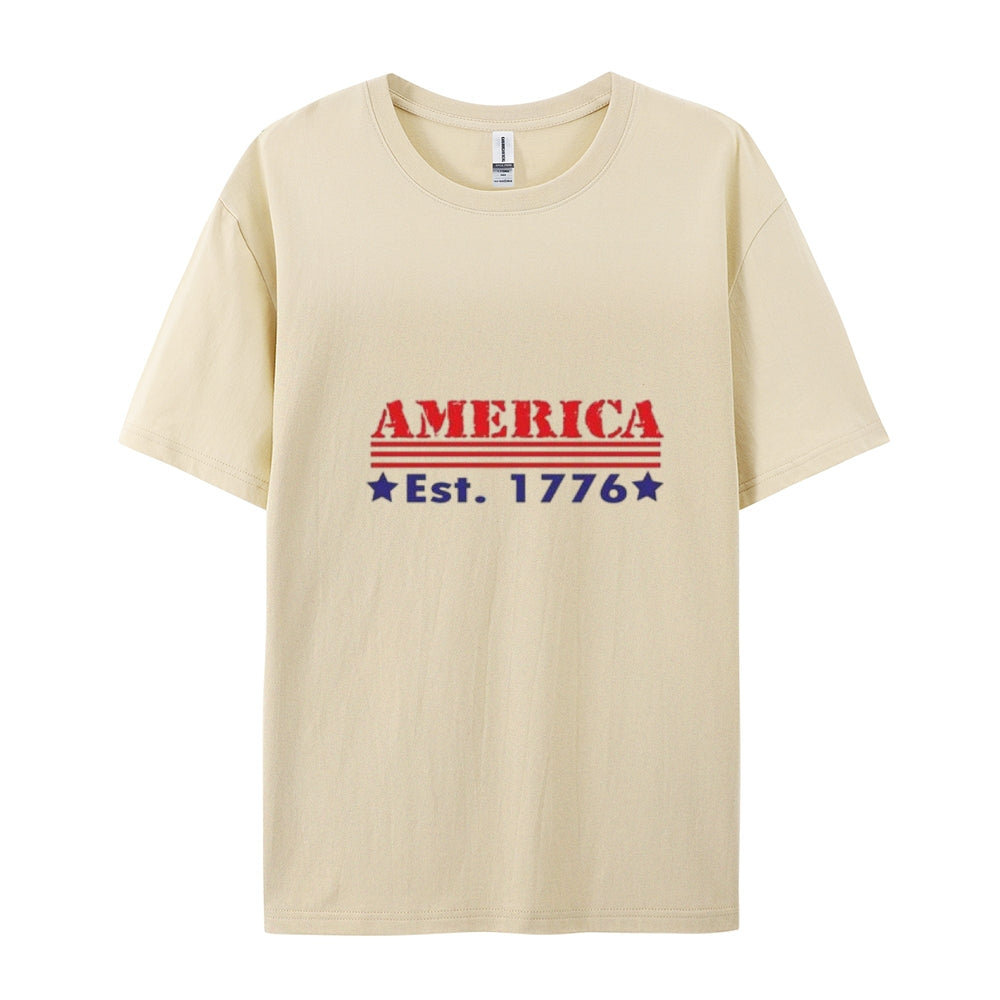 America Est 1776 Mens Flag Print Tee