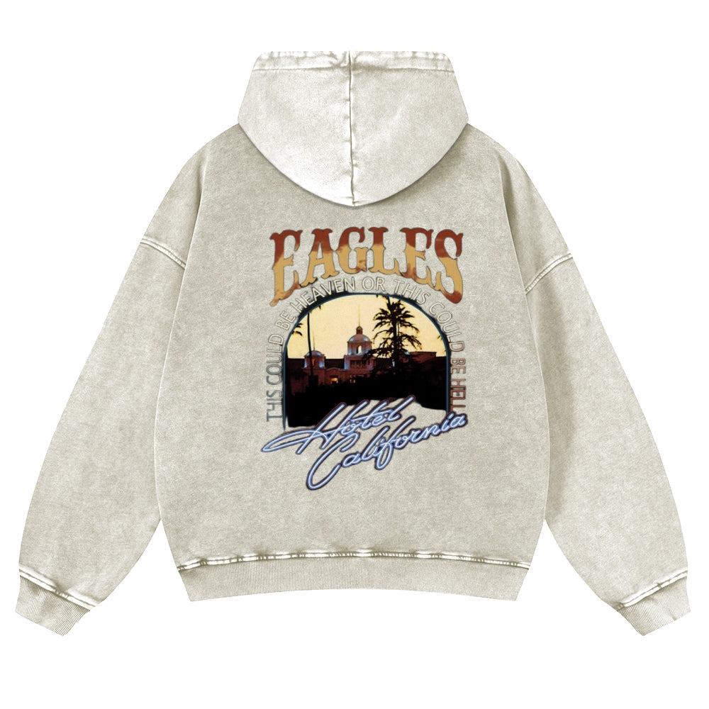 Mens Vintage  Eagles Rock Band Hoodies