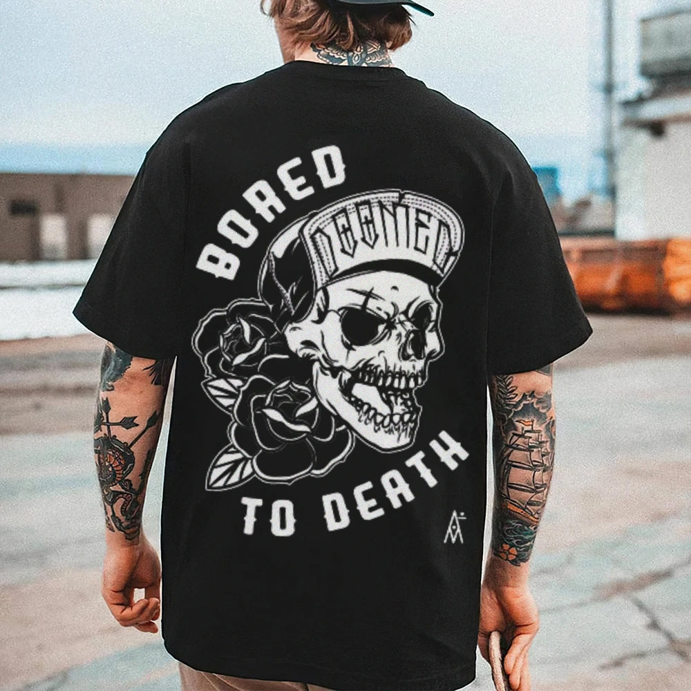 Mens BORED TO DEATH Graphic Tee