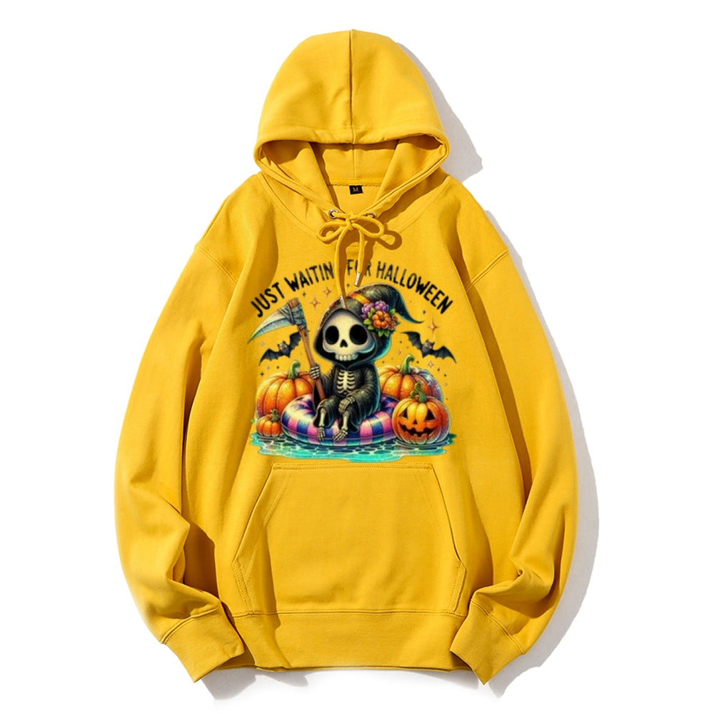 Women Just Waiting For Halloween Graphic Hoodies