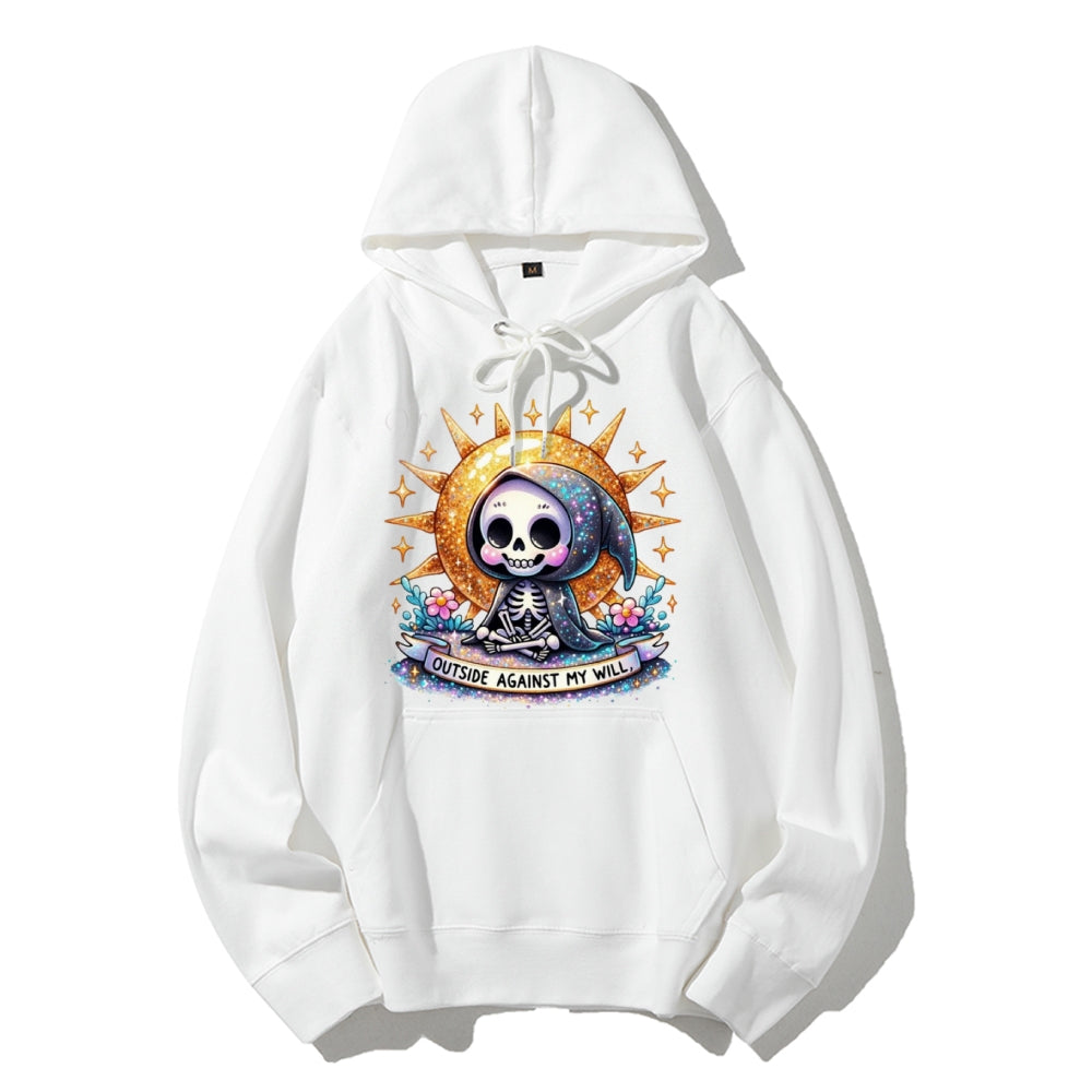 Women Cute Skeleton Graphic Hoodies