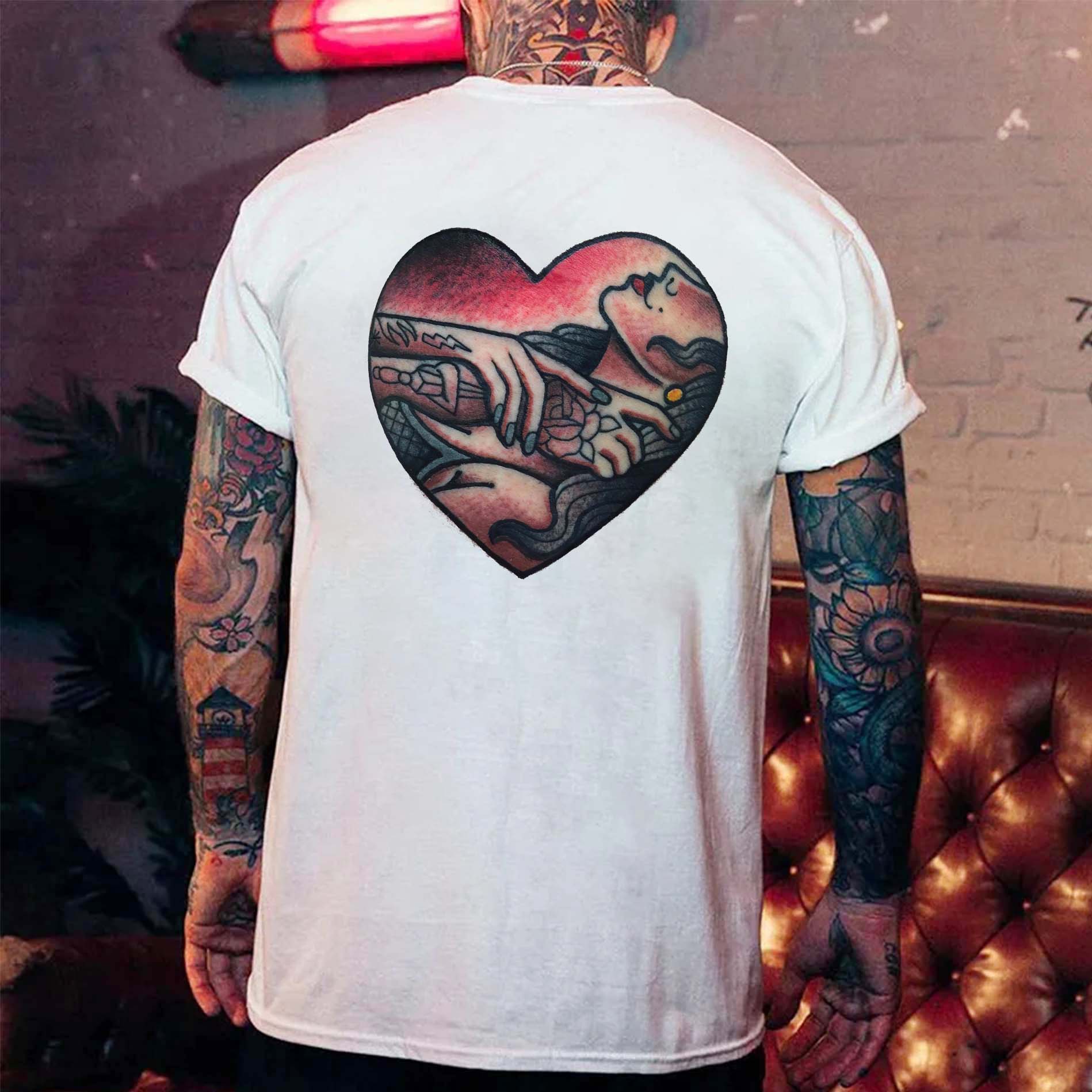 Choke Up Tattooed Lady Printed Men's T-shirt