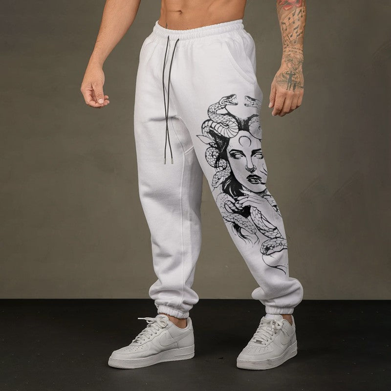 Medusa portrait GRAPHIC PRINT JOGGERS