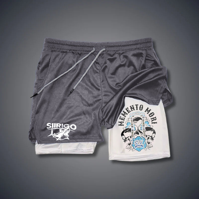 Memento Mori 2 In 1 GYM PERFORMANCE SHORTS