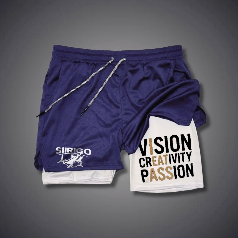 Vision Creativity Passion GYM PERFORMANCE SHORTS