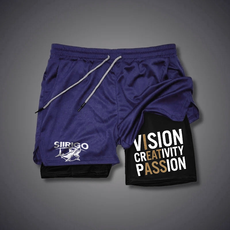 Vision Creativity Passion GYM PERFORMANCE SHORTS