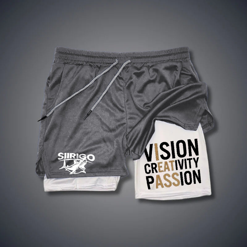 Vision Creativity Passion GYM PERFORMANCE SHORTS