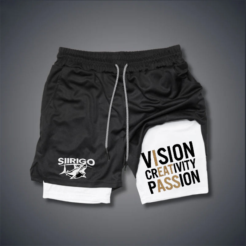 Vision Creativity Passion GYM PERFORMANCE SHORTS