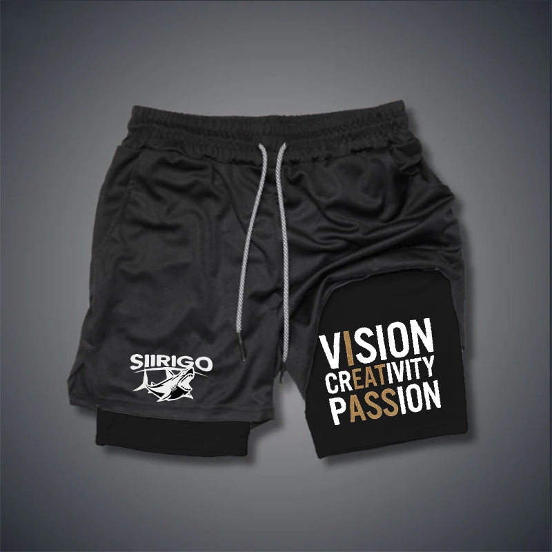 Vision Creativity Passion GYM PERFORMANCE SHORTS