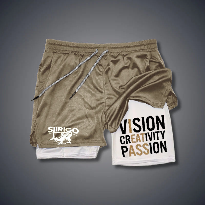 Vision Creativity Passion GYM PERFORMANCE SHORTS