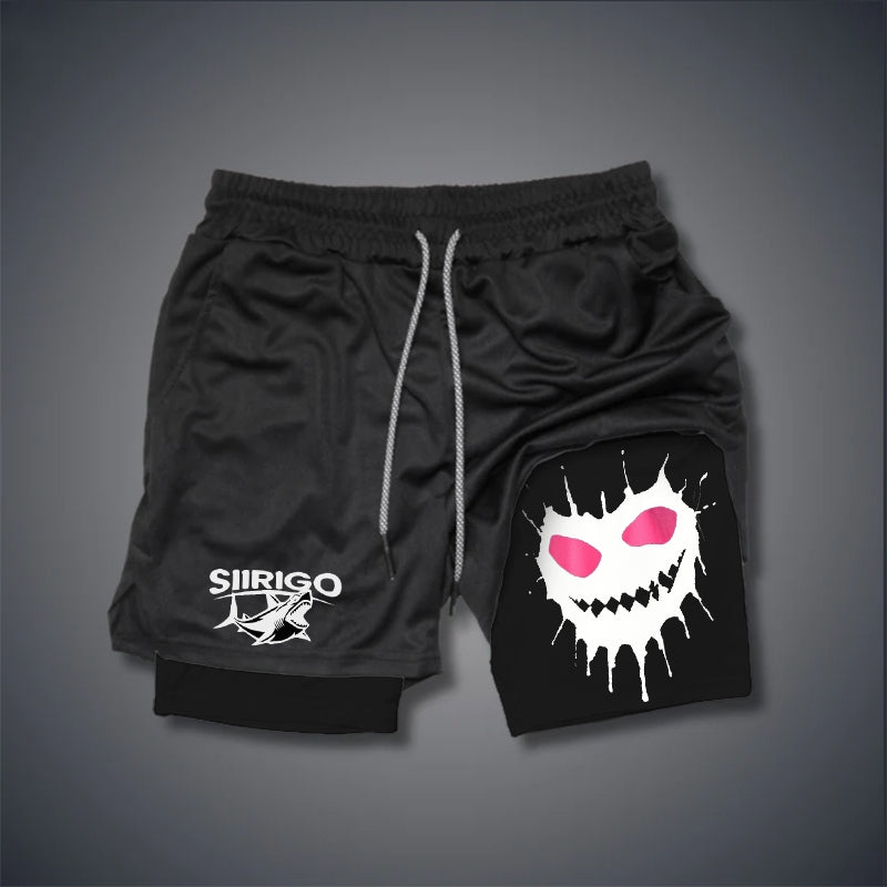 Evil3 Emoji  2 In 1 GYM PERFORMANCE SHORTS