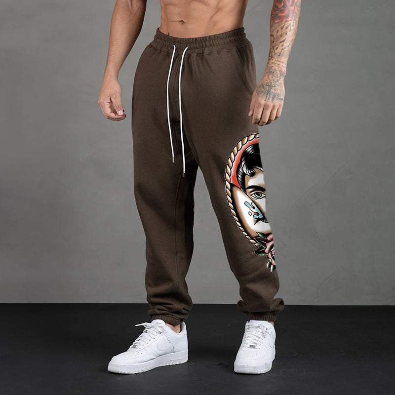 Vintage Rose GRAPHIC PRINT JOGGERS