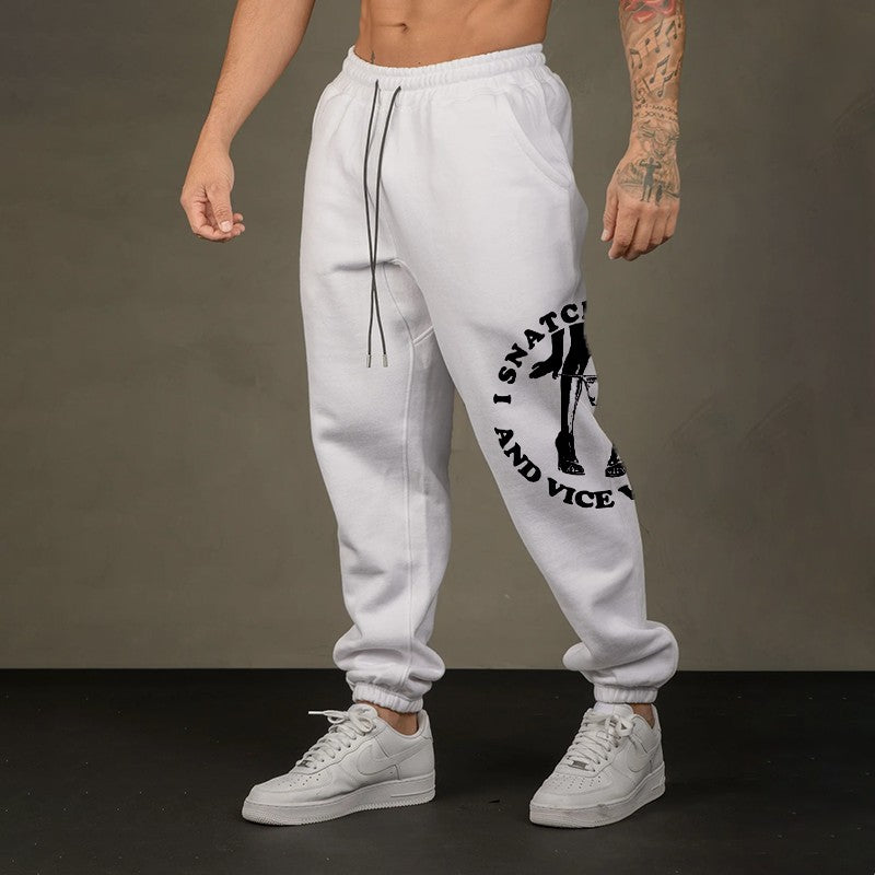 I SNATCH KISSES Sexy Lady GRAPHIC PRINT JOGGERS