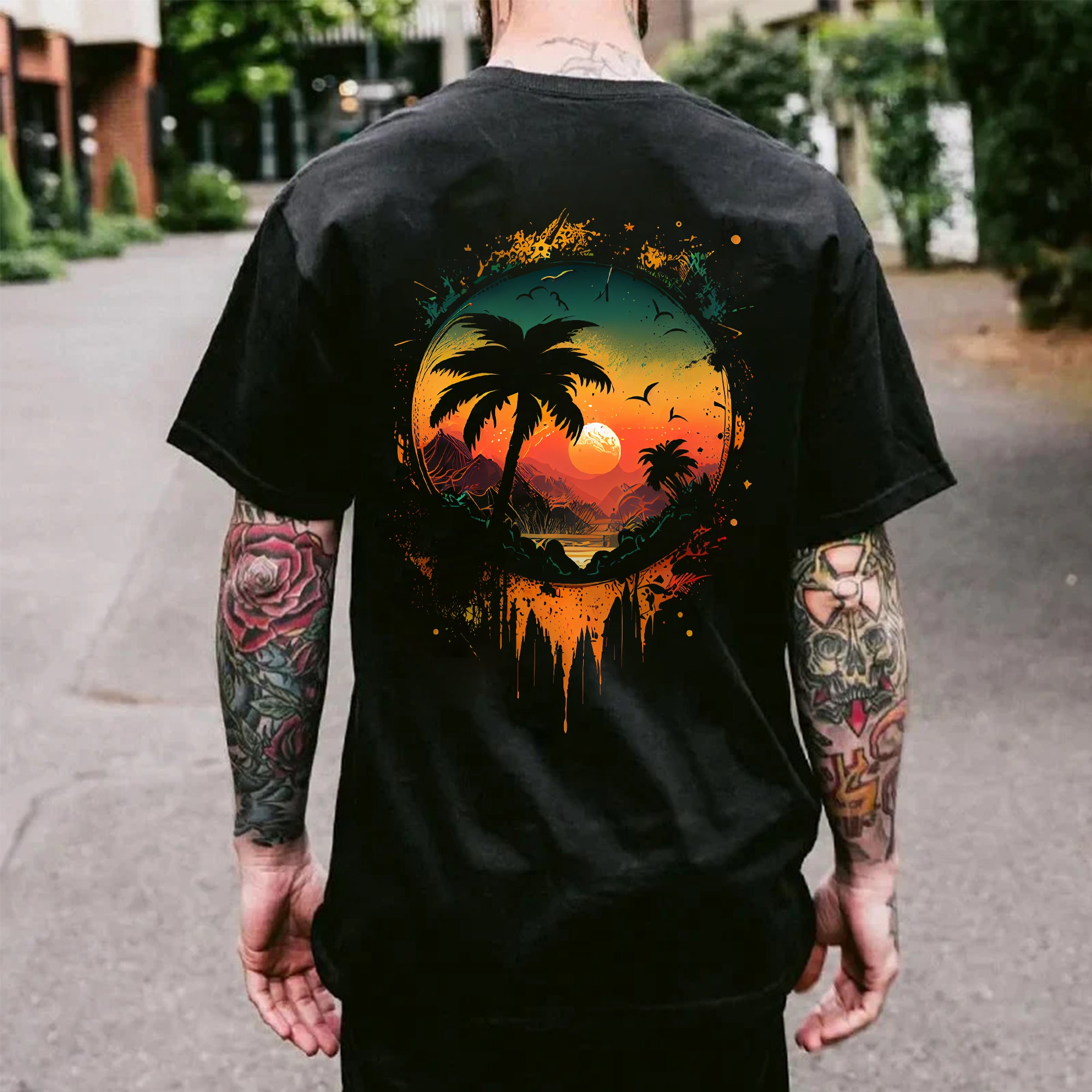 Holiday Paradise Printed Men's T-shirt