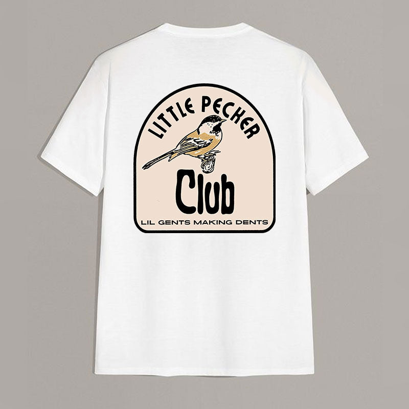 LITTLE PECKER CLUB LIL GENTS MAKING DENTS Print T-Shirt