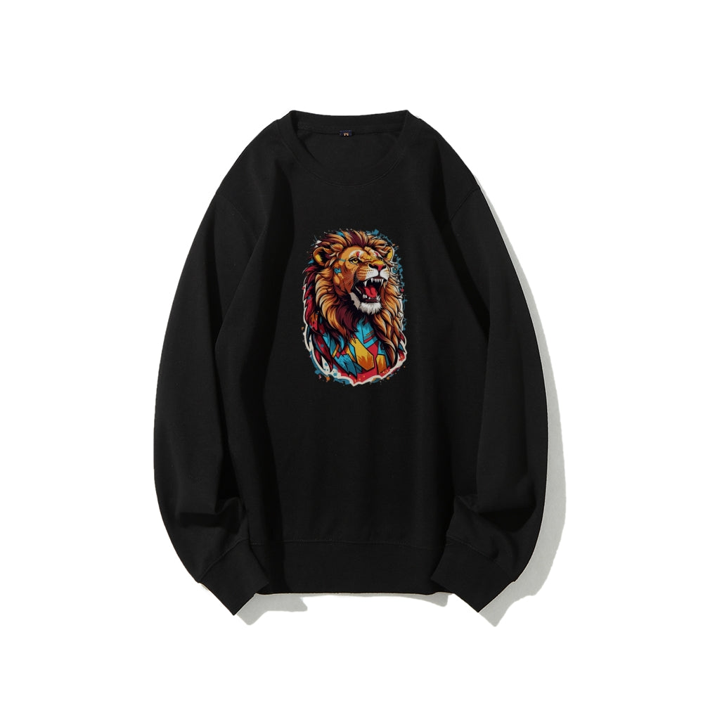 Mens Lion Roar Graphic Sweatshirts