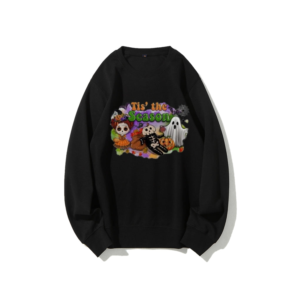 Tis The Season Women Halloween Graphic Sweatshirts