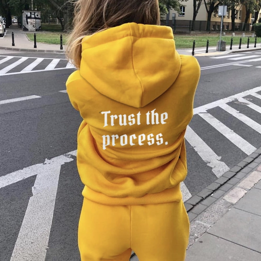 Women TRUST THE PROCESS Graphic Hoodies