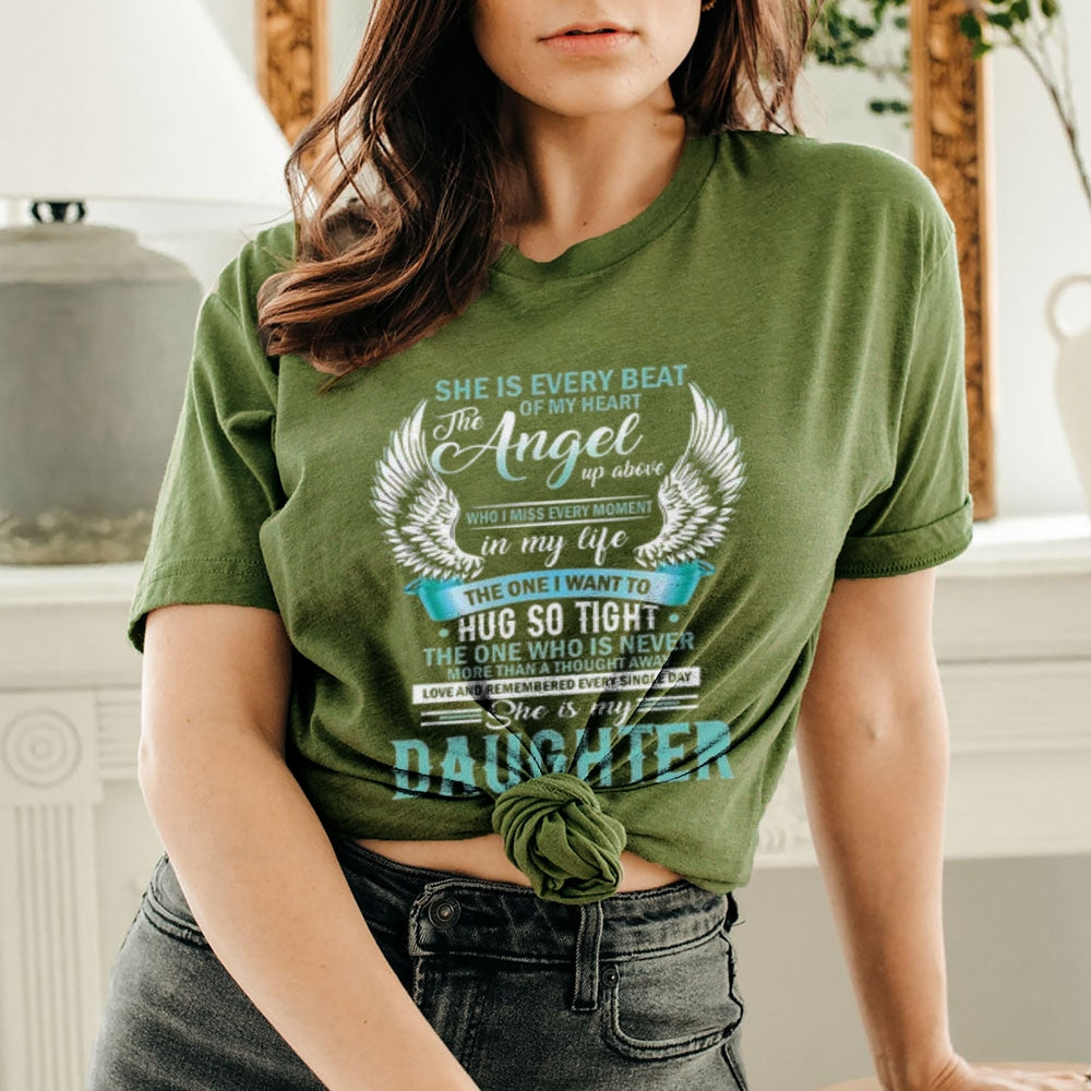 Women Angel Wing Letter Print Graphic T-shirt