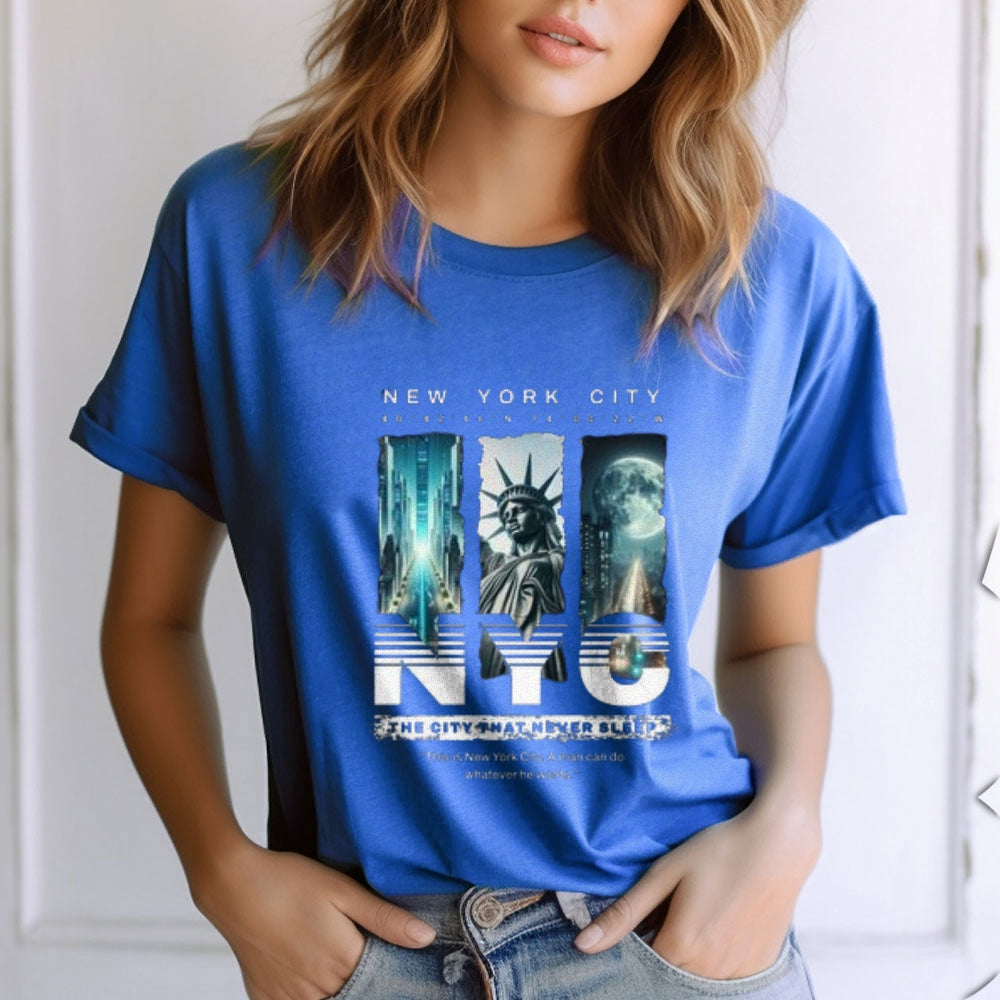 Women New York City Print Graphic T-shirt