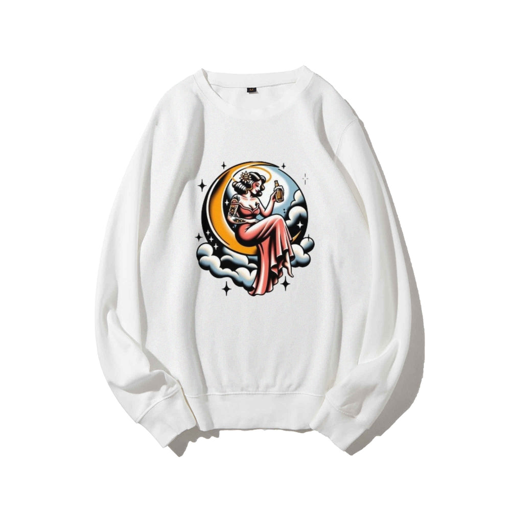 Women High Life Girl Graphic Sweatshirts