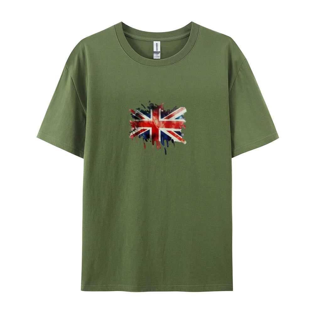 Mens Flag Print Independence Day Graphic Tee