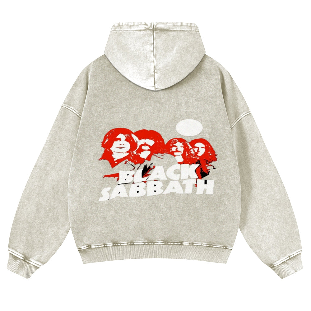 Mens Vintage Black Sabbath Rock Hoodies