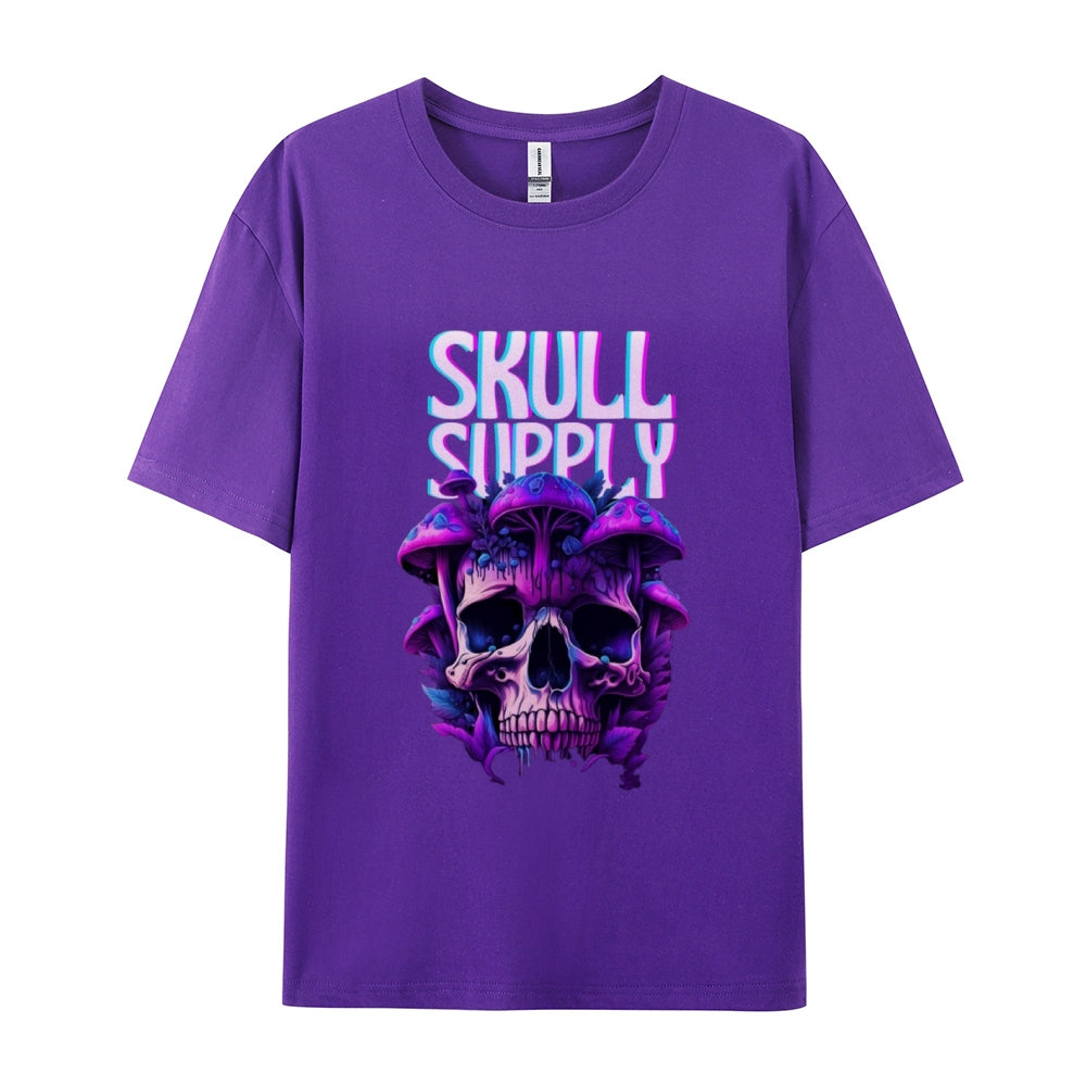 Mens Halloween Skull Supply Graphic Tee