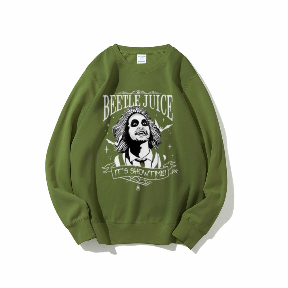 Women Vintage Beetle Juice Graphic Sweatshirts