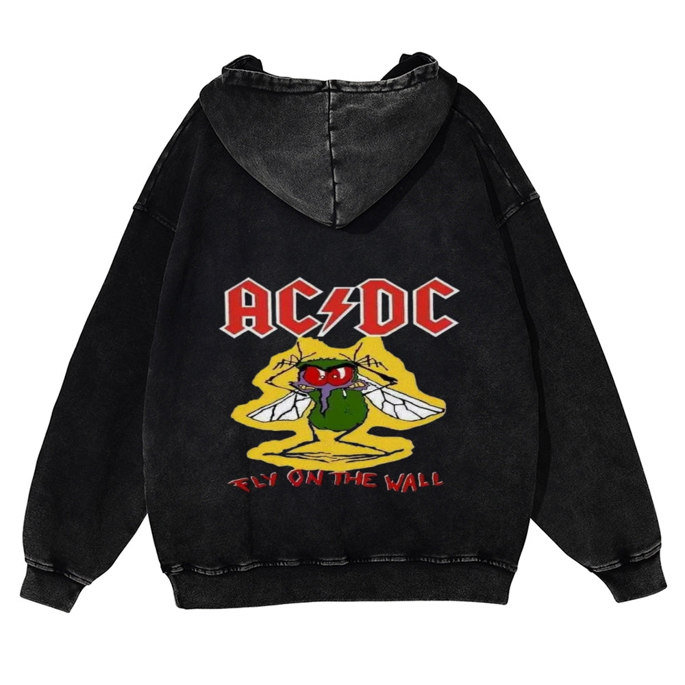 Mens Vintage ACDC Rock Band Hoodies