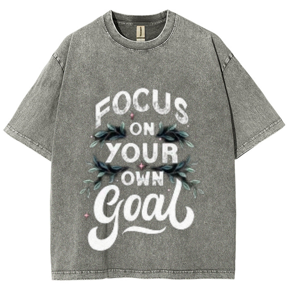 Women Focus On Your Goal Graphic Tee