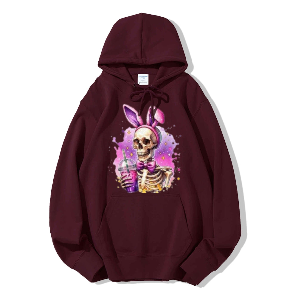 Women Cute Ice Skull Graphic Hoodies