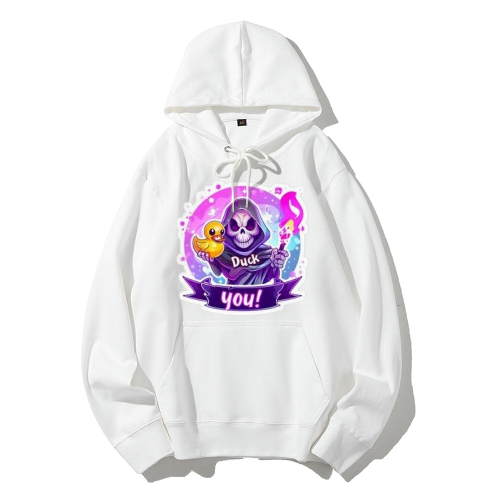 Women Cute Dark with Skeleton Graphic Hoodies