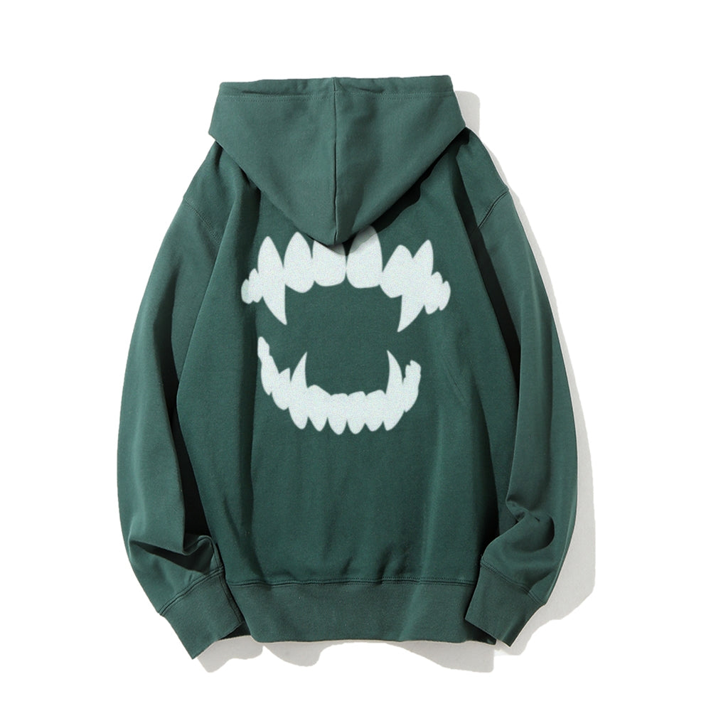 Mens Vampire Teeth Graphic Hoodies